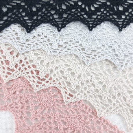 Cotton lace 40mm/1 yard 2004 NEW COLOURS