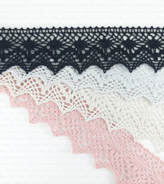 Cotton lace 40mm/1 yard 2004 NEW COLOURS