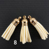 Eco-suede tassels SET of 2 pcs, no. 2206