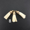 Eco-suede tassels SET of 2 pcs, no. 2206