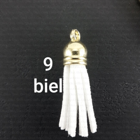 Eco-suede tassels SET of 2 pcs, no. 2206