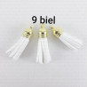 Eco-suede tassels SET of 2 pcs, no. 2206