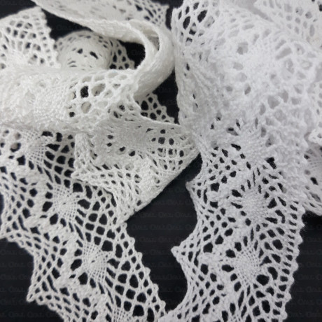 Cotton lace 40mm/1 yard 2004 NEW COLOURS