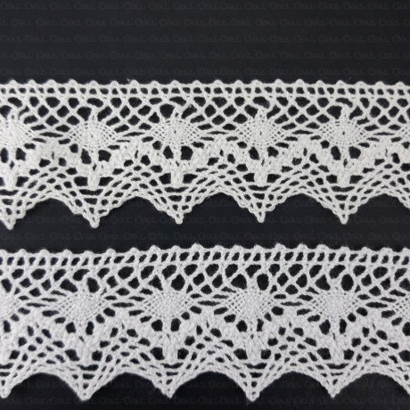 Cotton lace 40mm/1 yard 2004 NEW COLOURS