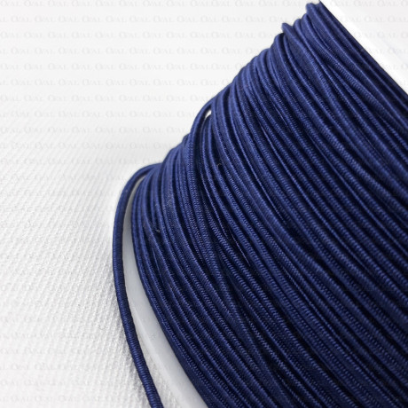 Round cord navy blue 1mm / 5 or 50m no. 519