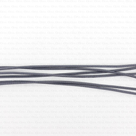 Round grey elastic 1mm 5 or 50m no.521