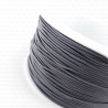 Round grey elastic 1mm 5 or 50m no.521