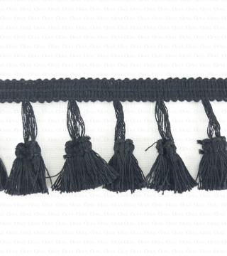 Decorative tape - tassels 55mm 1262
