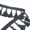 Decorative tape - tassels 55mm 1262