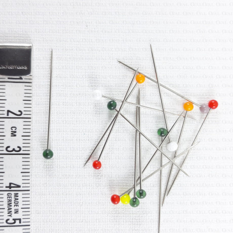 30 mm steel pins, coloured heads -04