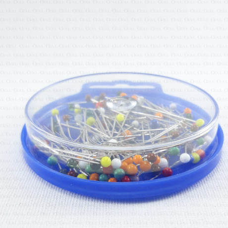 30 mm steel pins, coloured heads -04