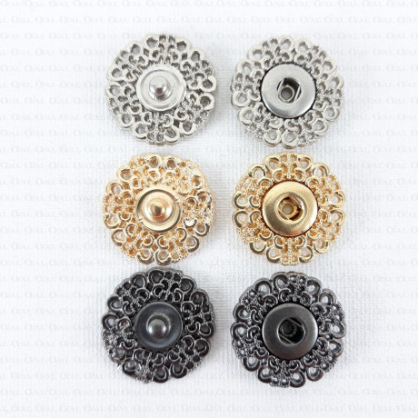 Zatrzaski metalowe 21mm 2315