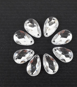 Acrylic stones 13x8mm Pack of 100 pcs 2396