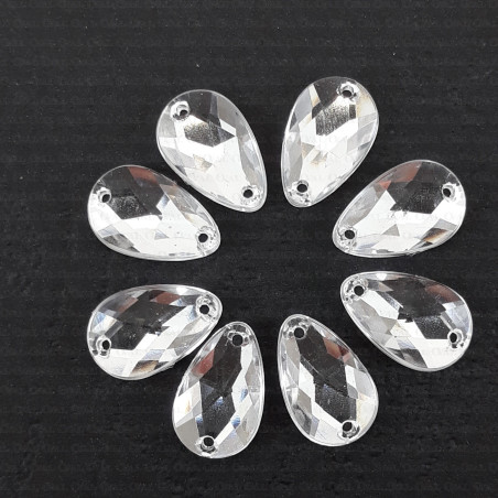 Acrylic stones 13x8mm Pack of 100 pcs 2396