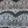 White and salmon lace 90mm Pack 3m 2405