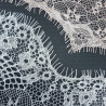 White and salmon lace 90mm Pack 3m 2405