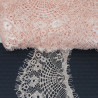 White and salmon lace 90mm Pack 3m 2405
