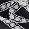 Guipure lace trim 30mm/1 or 20m white and black 2406