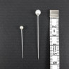 Decorative pins White Pearl 35mm, 55mm - reel 07