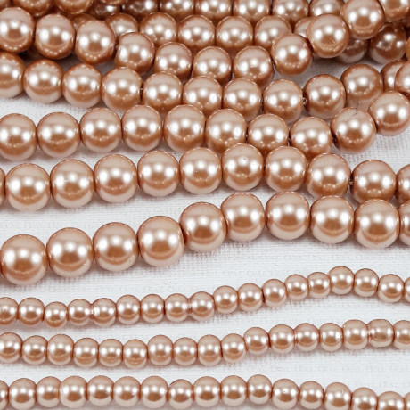 Glass pearl on a string 4mm, 8mm 2021