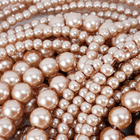 Glass pearl on a string 4mm, 8mm 2021