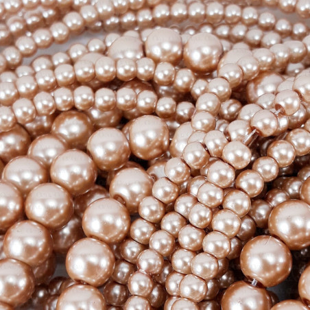 Glass pearl on a string 4mm, 8mm 2021