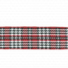 Decorative houndstooth ribbon 25mm 1 or 10m 2415