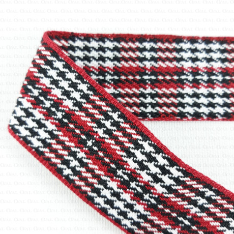 Taśma ozdobna pepitka 25mm 2415