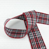 Decorative houndstooth ribbon 25mm 1 or 10m 2415