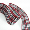 Decorative houndstooth ribbon 25mm 1 or 10m 2415