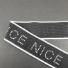 Decorative tape with the inscription NICE 32mm 2431
