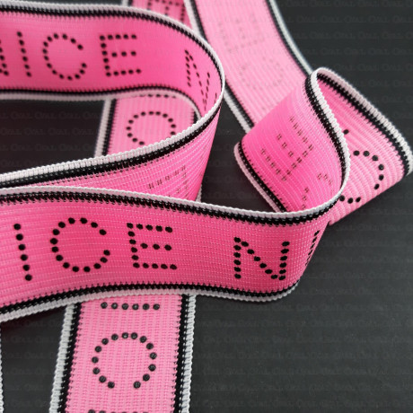 Decorative tape with the inscription NICE 32mm 2431