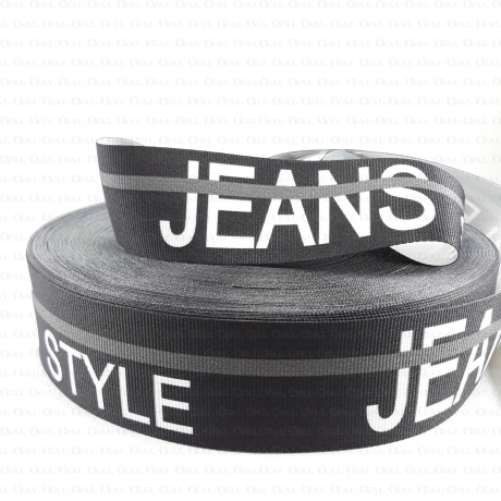 Decorative tape with inscriptions 40mm 2436