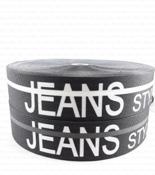 Taśma ozdobna z napisami 40mm 2436