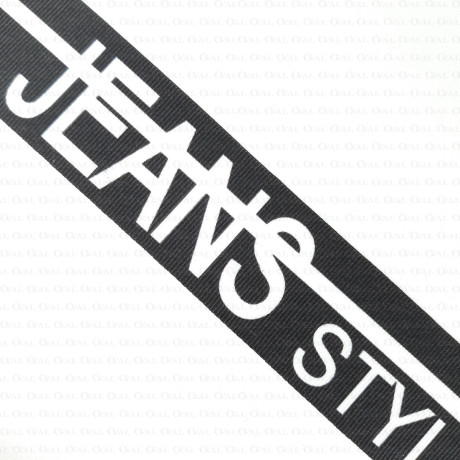 Taśma ozdobna z napisami 40mm 2436