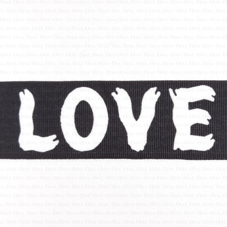 Taśma ozdobna z napisami 40mm 2437