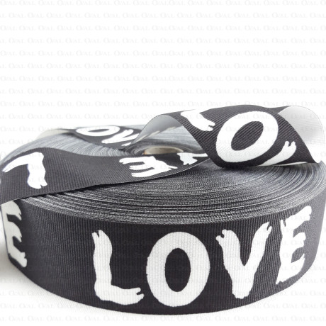 Taśma ozdobna z napisami 40mm 2437