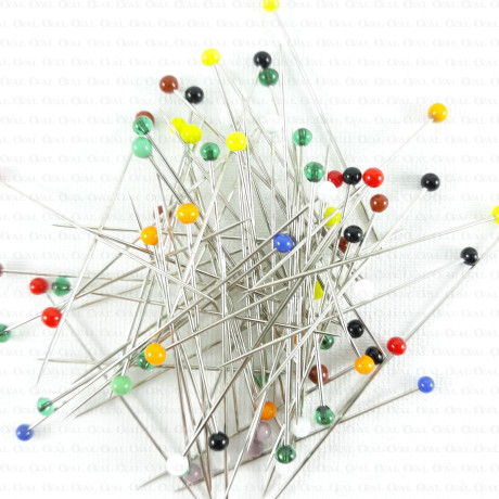 Steel pins 44mm coloured heads 0.5kg -09