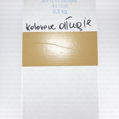 Szpilki stalowe 44mm kolorowe główki 0,5kg -09