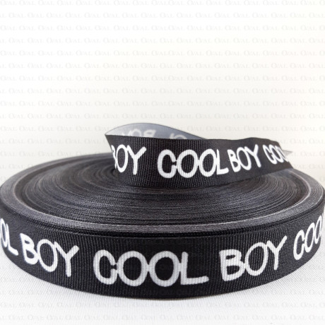 ribbon with lettering, cool boy