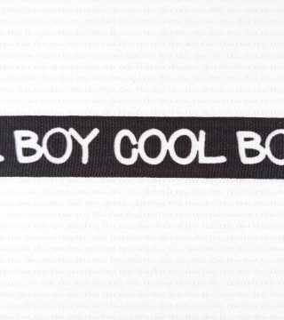 ribbon with lettering, cool boy