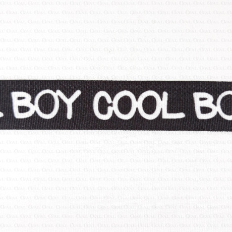 ribbon with lettering, cool boy