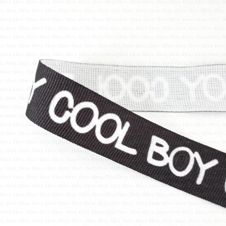 ribbon with lettering, cool boy