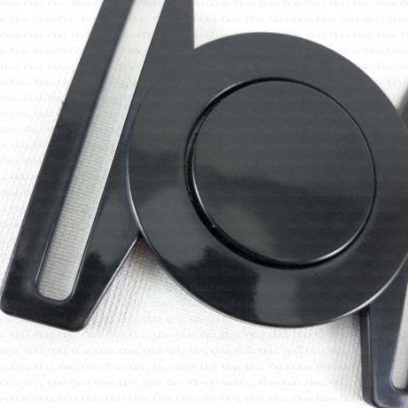 Zapięcie plastikowe - srebrne nr 1492