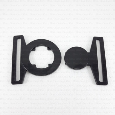 Zapięcie plastikowe - srebrne nr 1492