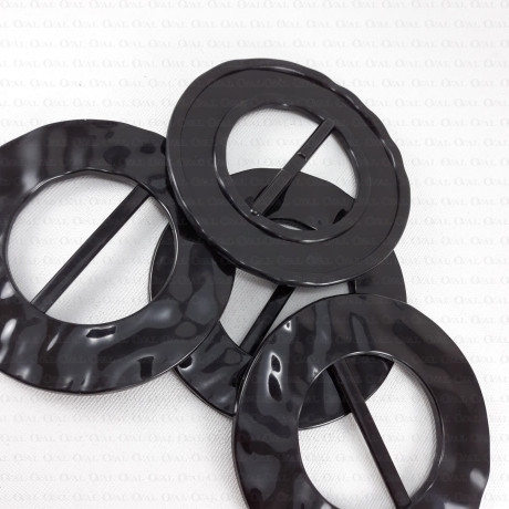 Black and gold plastic clip 40mm 1483
