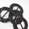 Black and gold plastic clip 40mm 1483