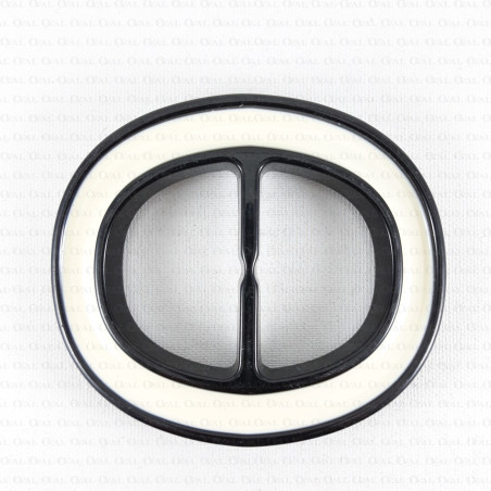 coat buckle, black and white buckle,