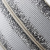 Decorative ribbon 15mm white, black with silver no. 2138