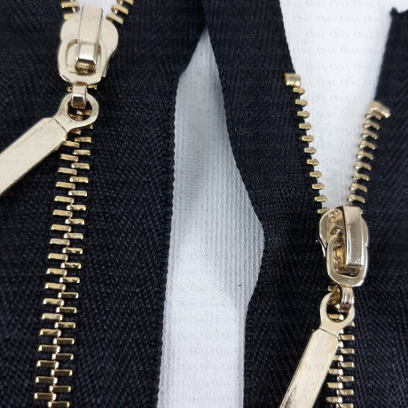 Zamki metalowe nierozdzielcze,rożne długości,złote/srebrne,1951